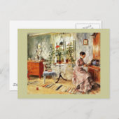 Carte Postale Femme lisant une lettre (Devant / Derrière)