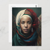 Carte Postale Femme marocaine (Devant / Derrière)