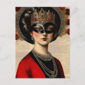 Carte Postale Femme Masquerade (Devant)