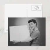 Carte Postale Femme mature (Devant / Derrière)