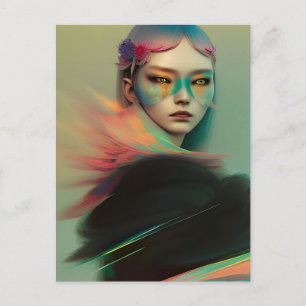 Carte Postale Femme mystérieuse