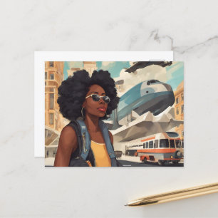 Carte Postale Femme noire