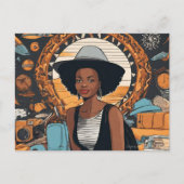 Carte Postale Femme noire (Devant)