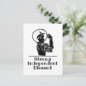 Carte Postale Femme noire forte (Debout devant)