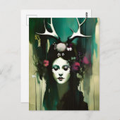 Carte Postale Femme païenne (Devant / Derrière)