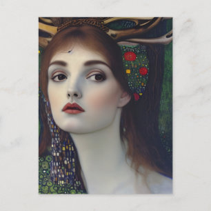 Carte Postale Femme païenne dans le style de Klimt
