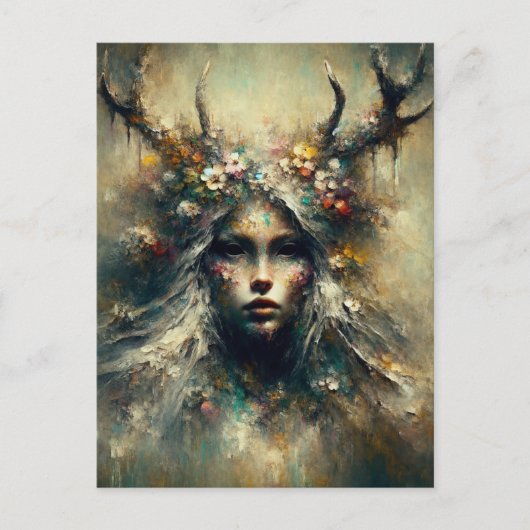 Carte Postale Femme païenne Elen des voies (Devant)