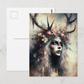 Carte Postale Femme païenne Elen des voies (Devant / Derrière)