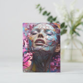 Carte Postale Femme papillon Mosaic (Debout devant)