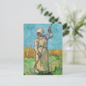 Carte Postale Femme paysanne avec Rake, Vincent van Gogh Art (Debout devant)