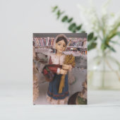 Carte Postale Femme pèlerine (Debout devant)