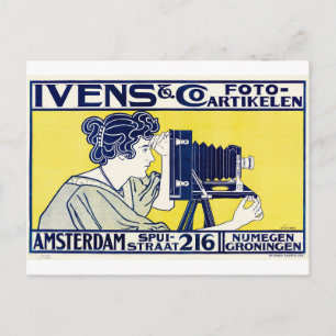 Carte Postale Femme photographe, photographe, Van Caspel