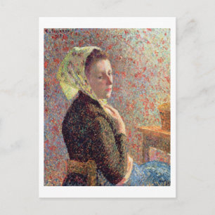 Carte Postale Femme portant un foulard vert, 1893