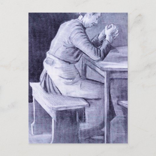 Carte Postale Femme priant par Vincent van Gogh (Devant)
