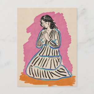 Carte Postale Femme priante
