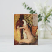 Carte Postale Femme Qui Sèche Le Cou (Debout devant)