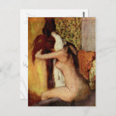 Carte Postale Femme Qui Sèche Le Cou (Devant / Derrière)