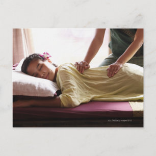 Carte Postale Femme recevant un massage #1