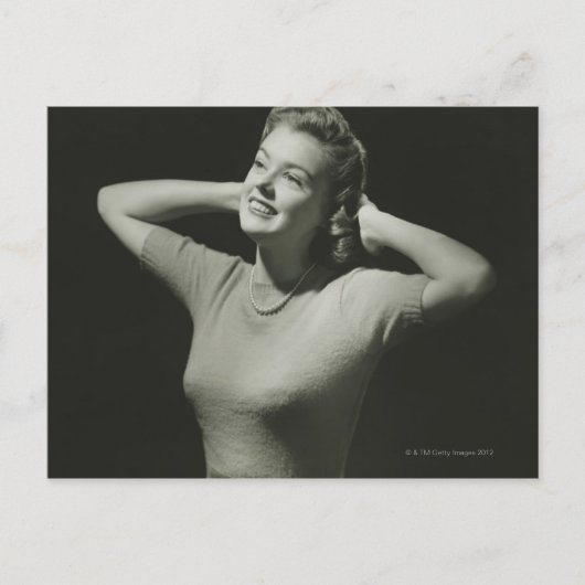 Carte Postale Femme Relaxante (Devant)