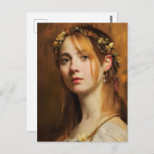 Carte Postale Femme Renaissance (Devant / Derrière)