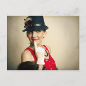 Carte Postale femme rétro vintage (Devant)