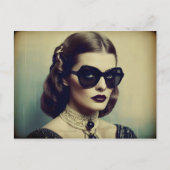 Carte Postale femme rétro vintage (Devant)