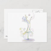 Carte Postale Femme sauvage (Devant / Derrière)