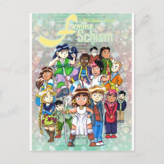 Carte Postale Femme Schism Chibi (Devant)