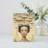 Carte Postale Femme Scifi Steampunk (Debout devant)