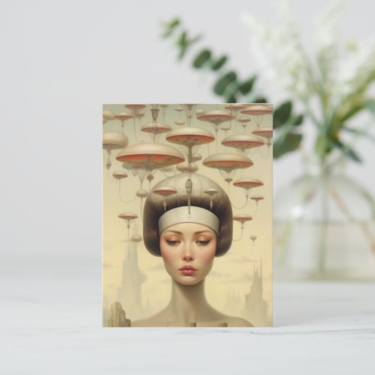 Carte Postale Femme Scifi Steampunk (Debout devant)