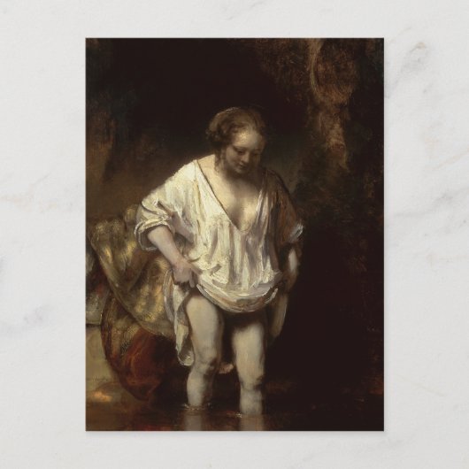 Carte Postale Femme se baignant dans un courant, 1654 (Devant)