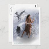 Carte postale femme Shaman (Devant / Derrière)