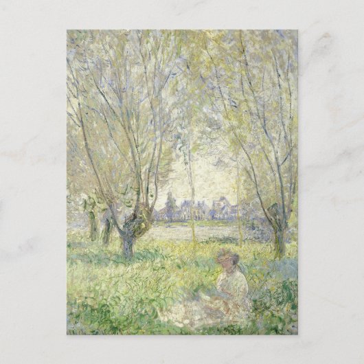 Carte Postale Femme sous les saules, Monet 1880 (Devant)