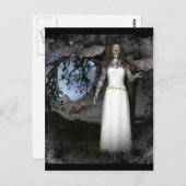 Carte Postale Femme squelette (Devant / Derrière)