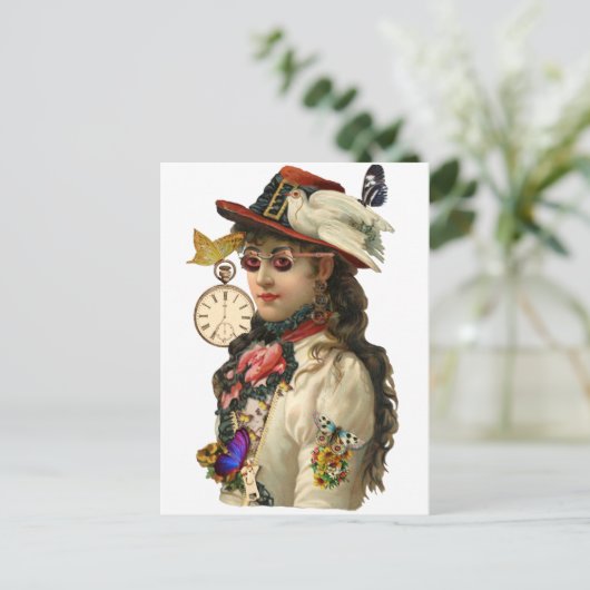 Carte Postale Femme SteamPunk (Debout devant)