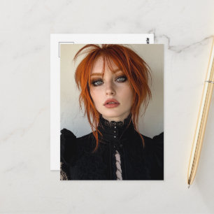 Carte Postale Femme superbe aux cheveux roux