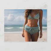 Carte Postale Femme sur la plage (Devant)