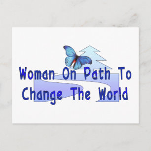Carte Postale Femme Sur Le Chemin