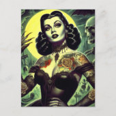 Carte Postale Femme Tattoo Goth (Devant)