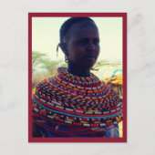 Carte Postale Femme Tribale Samburu (Devant)