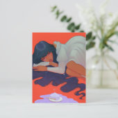 Carte Postale Femme triste (Debout devant)