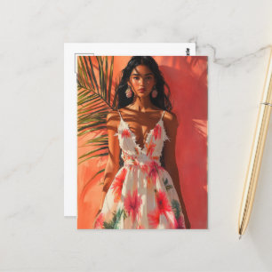 Carte Postale Femme tropicale