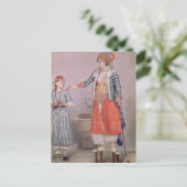 Carte Postale Femme turque avec son serviteur (Debout devant)