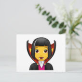 Carte Postale Femme Vampire - Emoji (Debout devant)