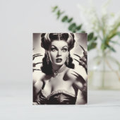 Carte Postale Femme vampire gothique vintage (Debout devant)