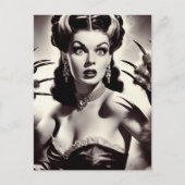Carte Postale Femme vampire gothique vintage (Devant)