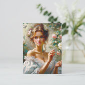 Carte Postale Femme victorienne 3 (Debout devant)