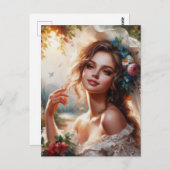 Carte Postale Femme Victorienne 4 (Devant / Derrière)