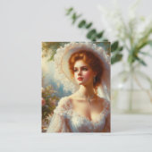 Carte Postale Femme victorienne 5 (Debout devant)