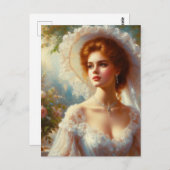 Carte Postale Femme victorienne 5 (Devant / Derrière)